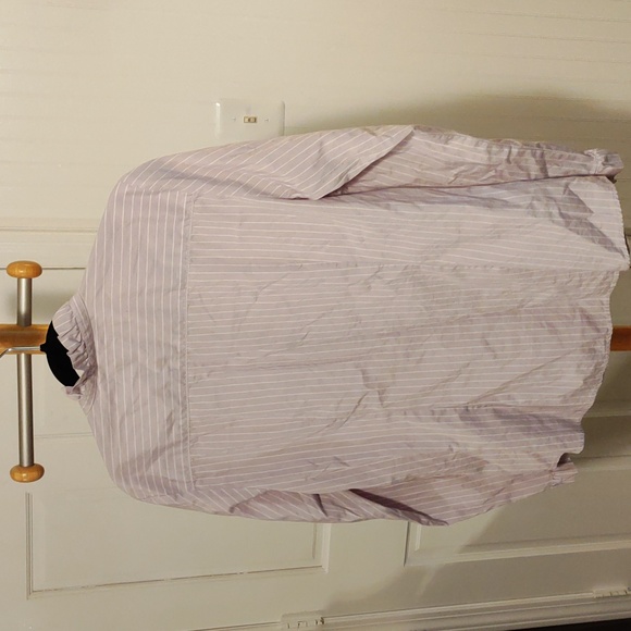 Purple & white pinstripe Button down - Picture 2 of 4